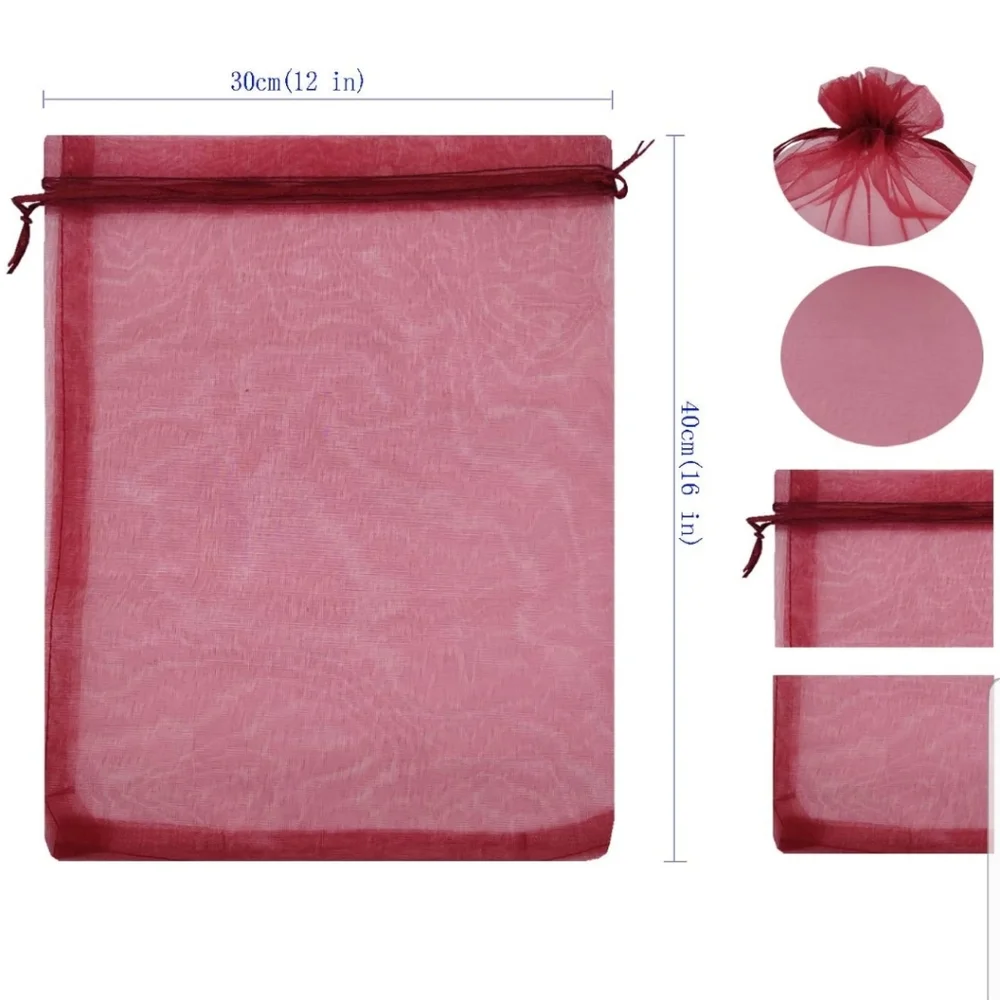 ✅️10 ct 12x16 Inches Organza Gift Bags with …